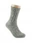 Mobile Preview: GROJADORI 3 Paar Norweger Socken Wolle Grobstrick, Grau - meliert, Detail
